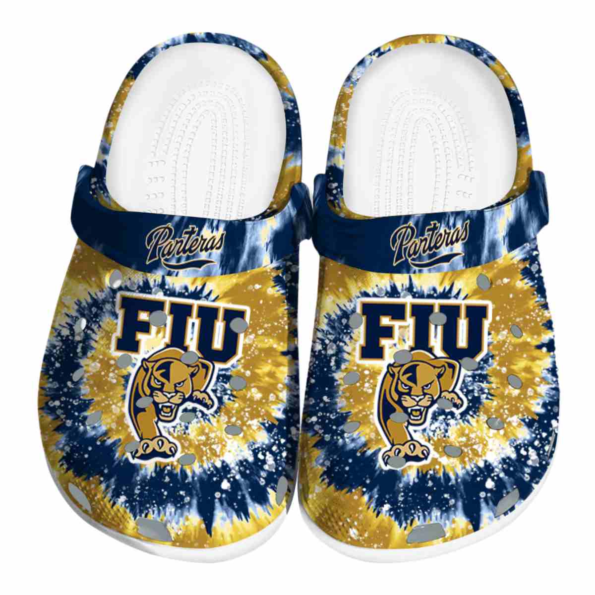 FIU Panthers NCAA Sport Crocs Crocband Clogs Shoes Comfortable For Men Women and Kids