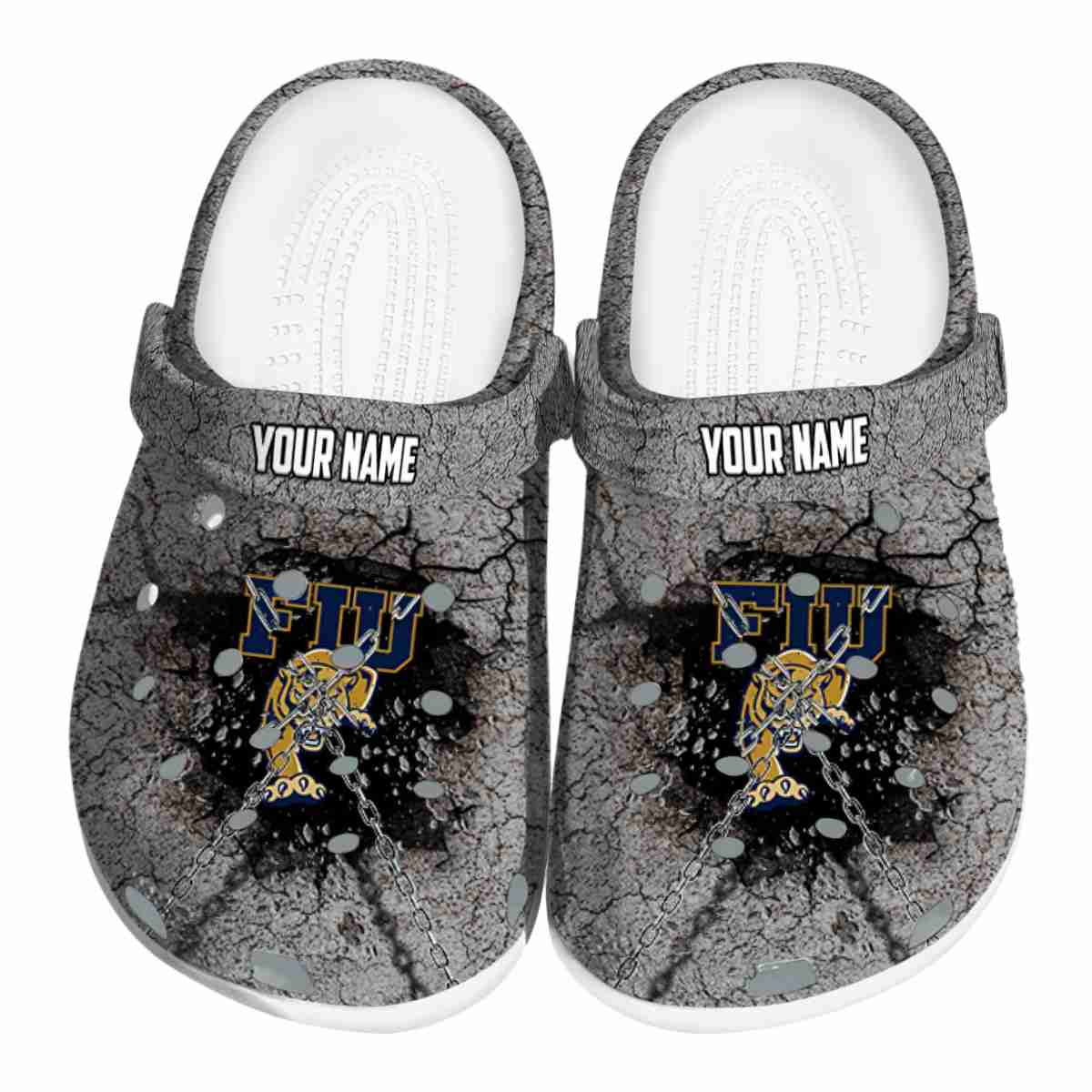 FIU Panthers NCAA Sport Crocs Crocband Clogs Shoes Comfortable For Men Women and Kids
