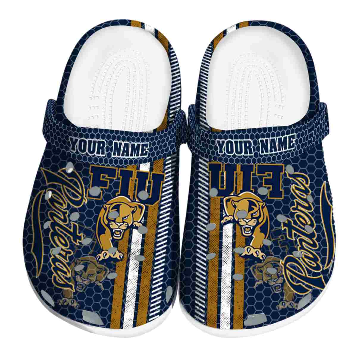 FIU Panthers NCAA Sport Crocs Crocband Clogs Shoes Comfortable For Men Women and Kids
