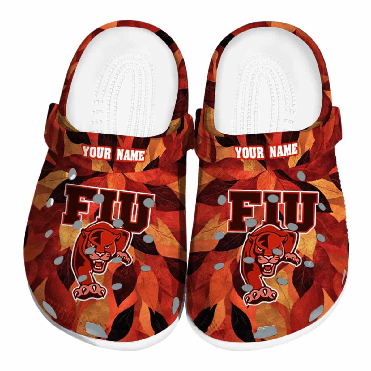 FIU Panthers NCAA Sport Crocs Crocband Clogs Shoes Comfortable For Men Women and Kids