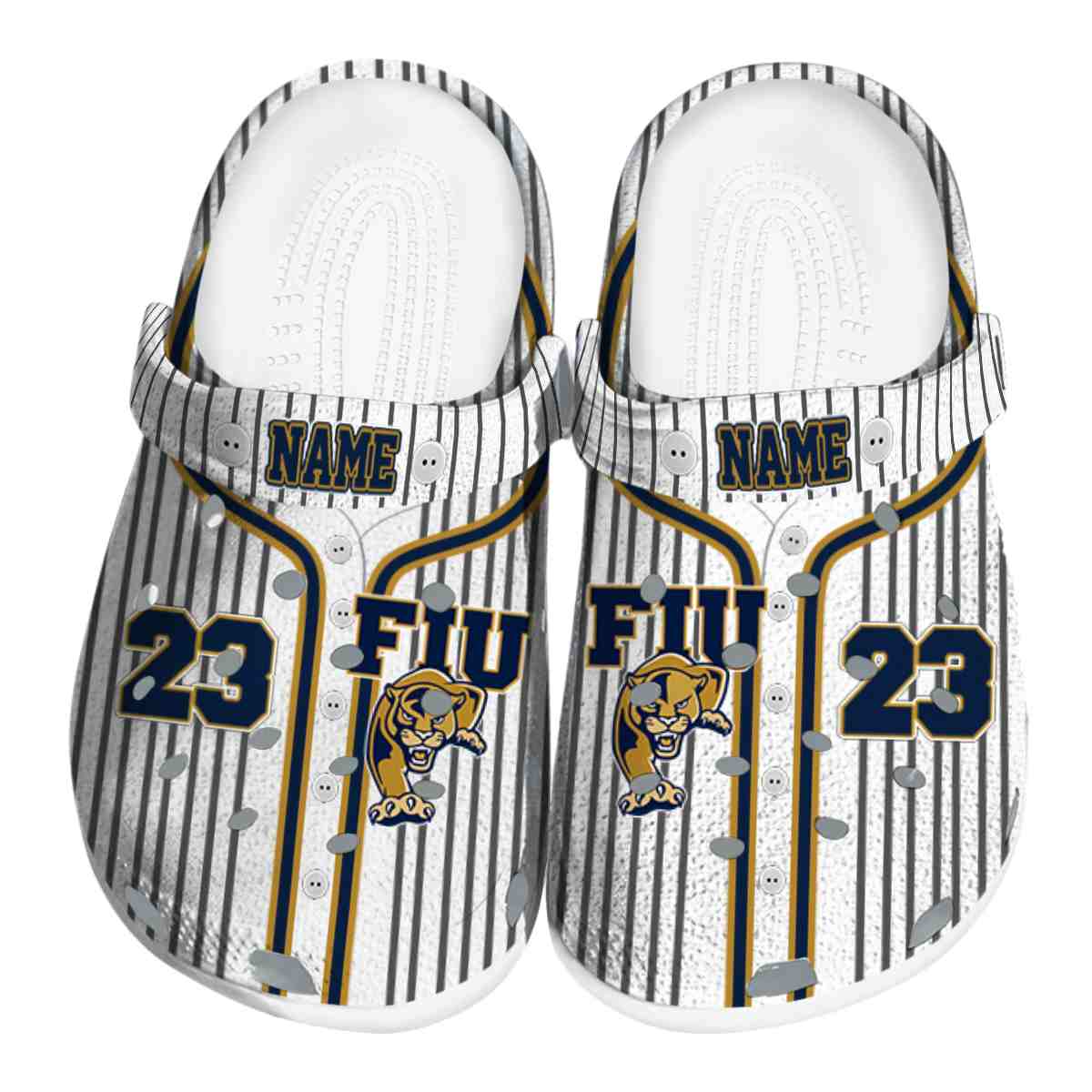 FIU Panthers NCAA Sport Crocs Crocband Clogs Shoes Comfortable For Men Women and Kids