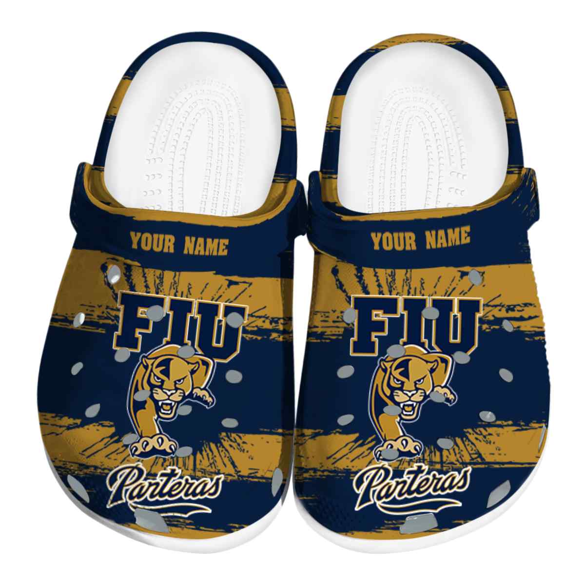FIU Panthers NCAA Sport Crocs Crocband Clogs Shoes Comfortable For Men Women and Kids