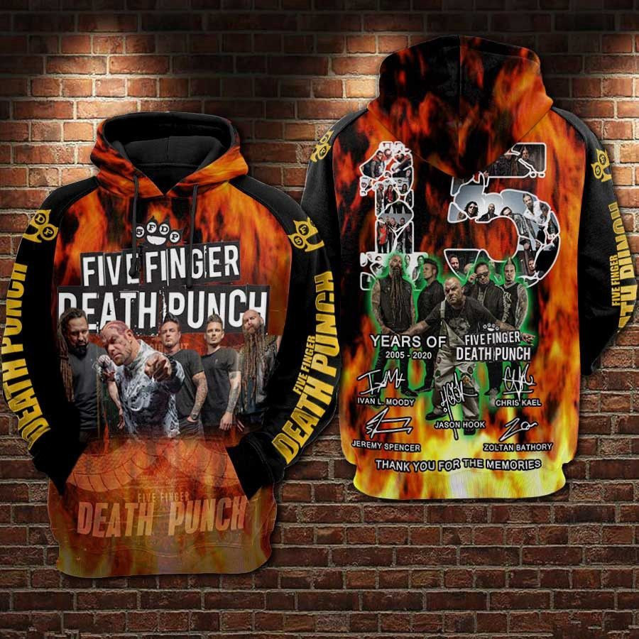 Five Finger Death Punch 15 The Year 3D All Over Print Hoodie, Zip Hoodie