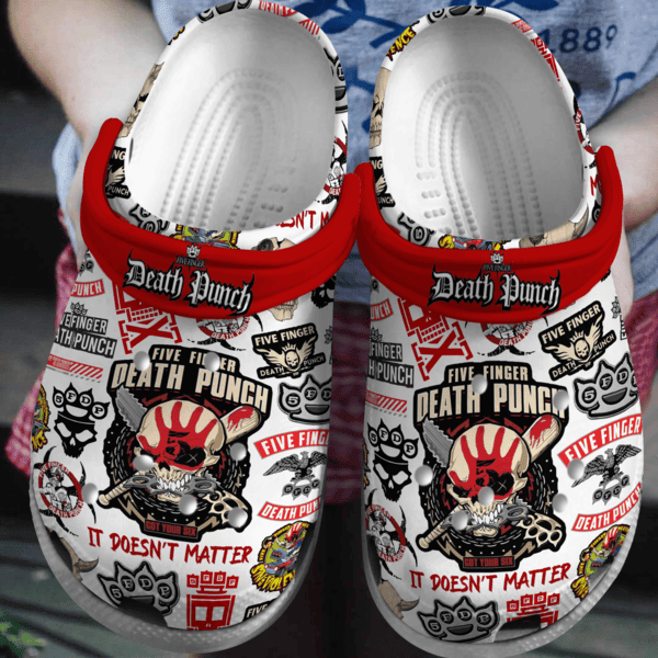 Five Finger Death Punch Music Crocs Crocband Clogs Shoes Comfortable For Men Women and Kids
