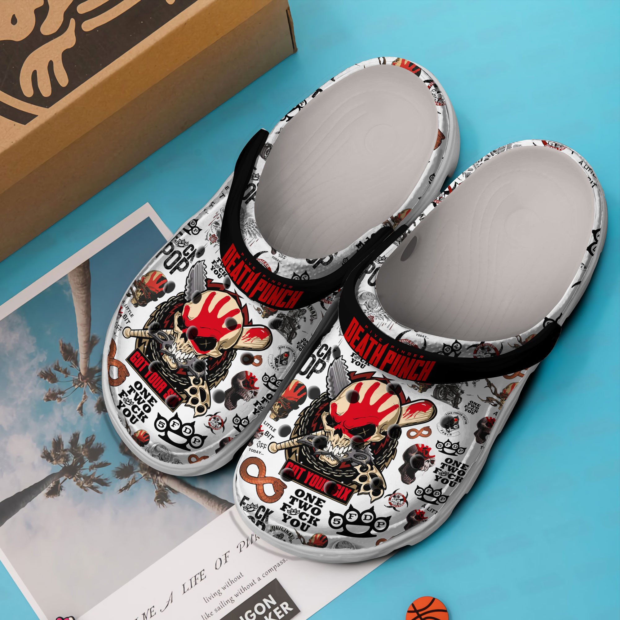 Five Finger Death Punch Music Crocs Crocband Clogs Shoes Comfortable For Men Women and Kids