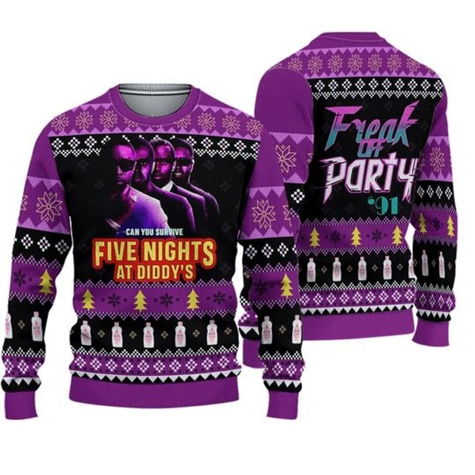 Five Nights At Diddys Ugly Sweater, Aint No Party Like a Diddy Party Sweater