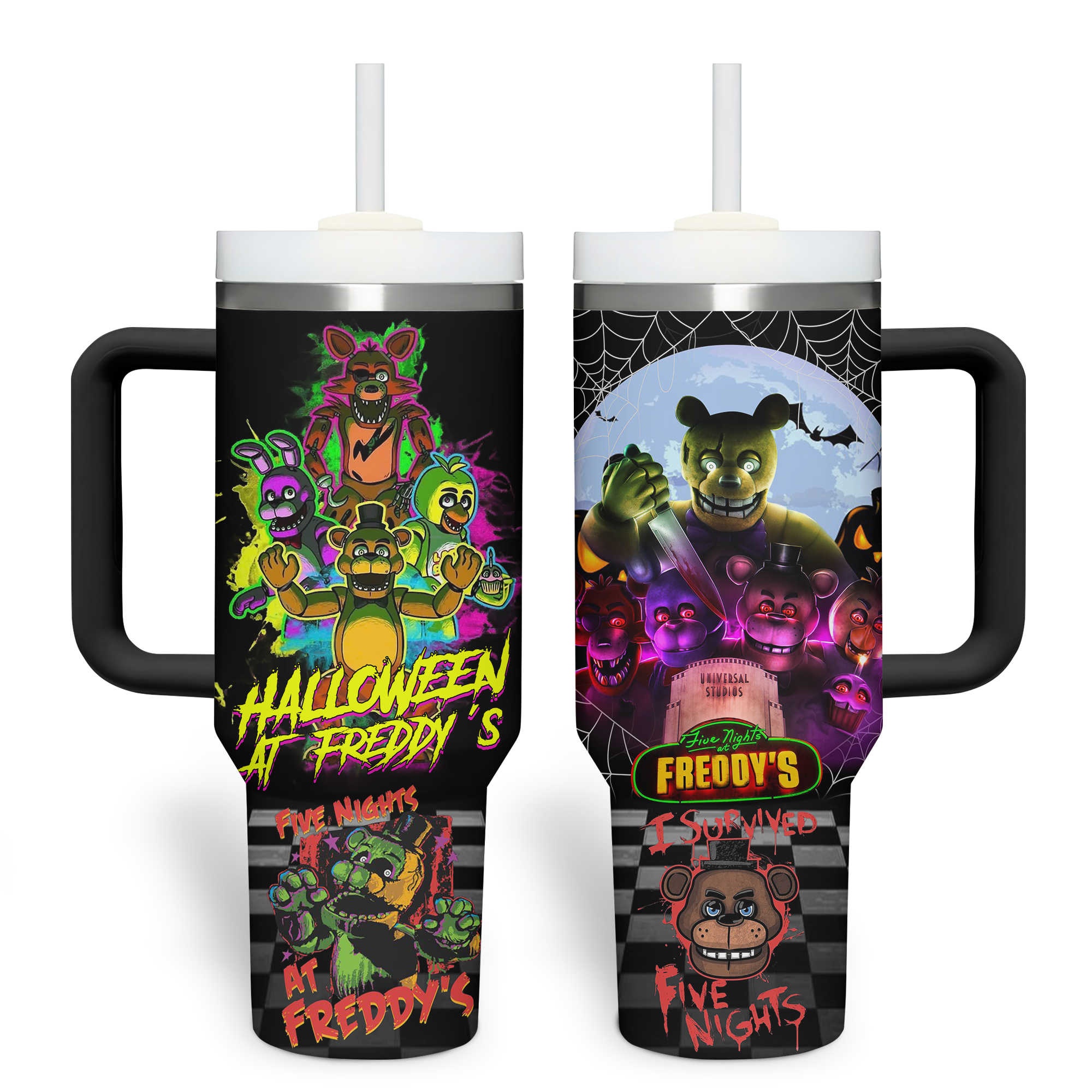Five Nights at Freddy’s Cartoon Custom Stanley Cup 40 oz 30 oz Tumbler With HandleTVC2301529 - Image 2