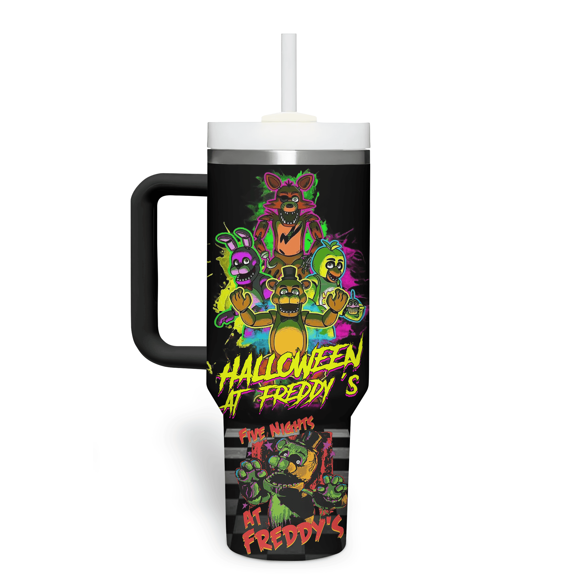 Five Nights at Freddy’s Cartoon Custom Stanley Cup 40 oz 30 oz Tumbler With HandleTVC2301529 - Image 3