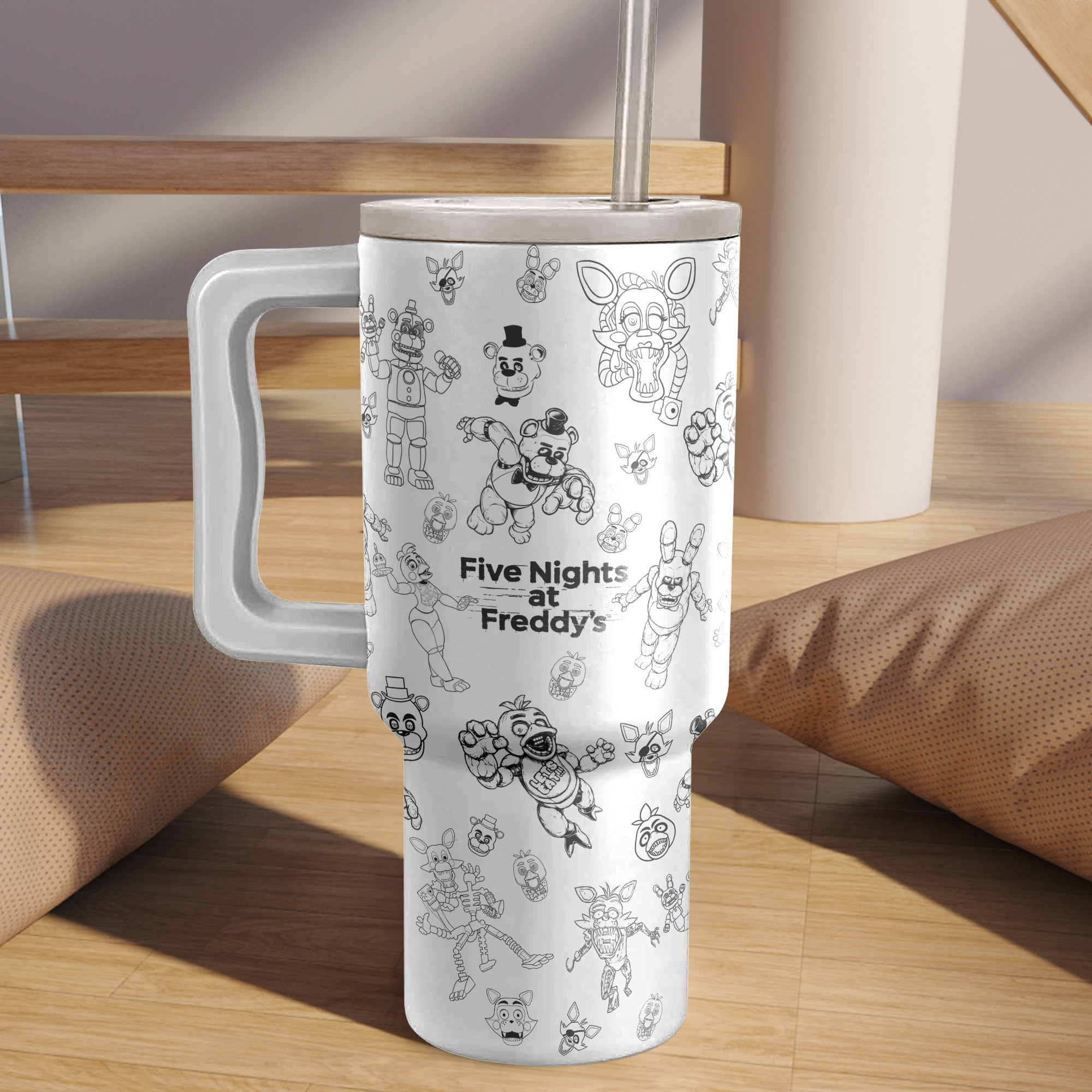 Five Nights at Freddy’s Games Custom Stanley Cup 40 oz 30 oz Tumbler With HandleTVC2301152 - Image 2