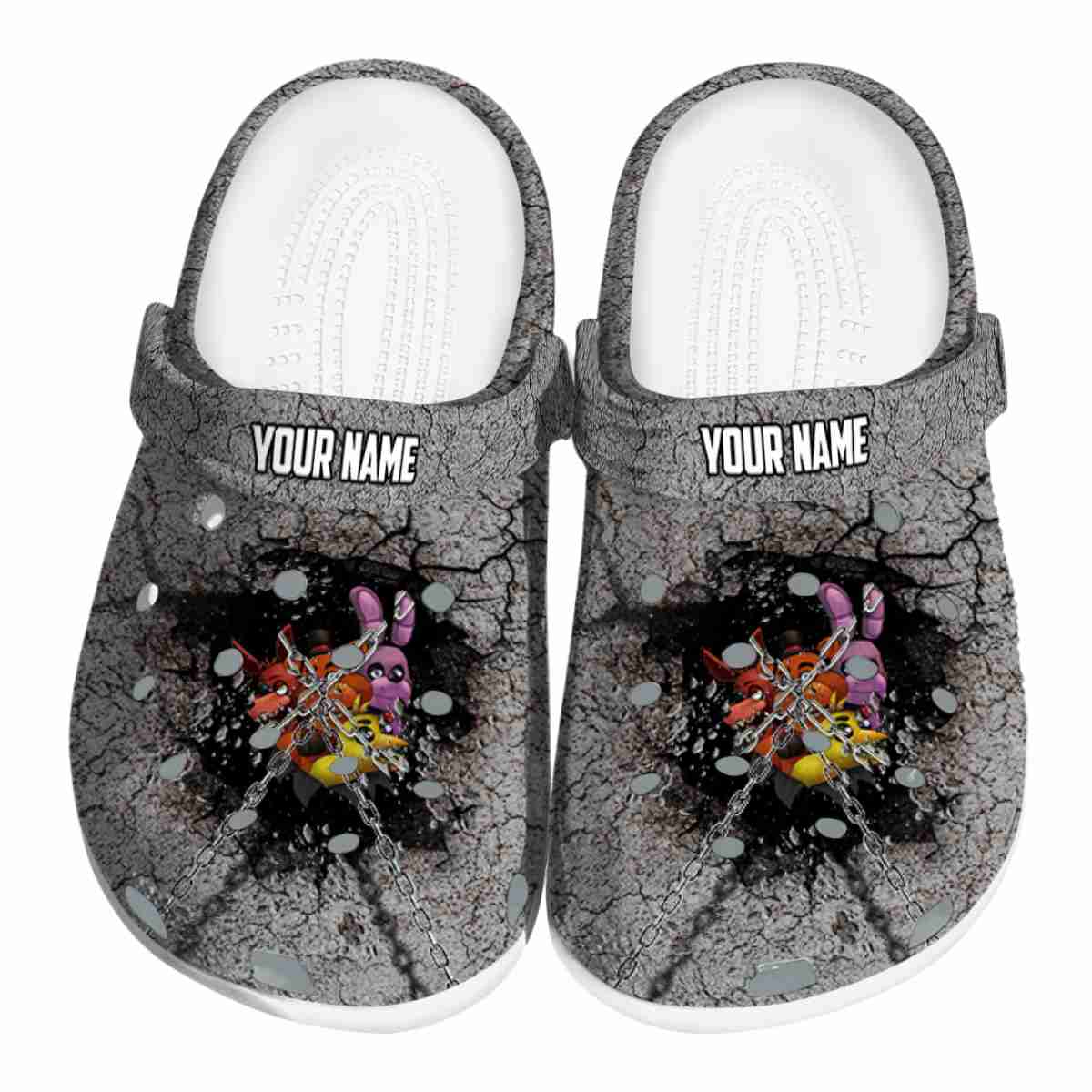 Five Nights At Freddy's Game Crocs Crocband Clogs Shoes Comfortable For Men Women and Kids