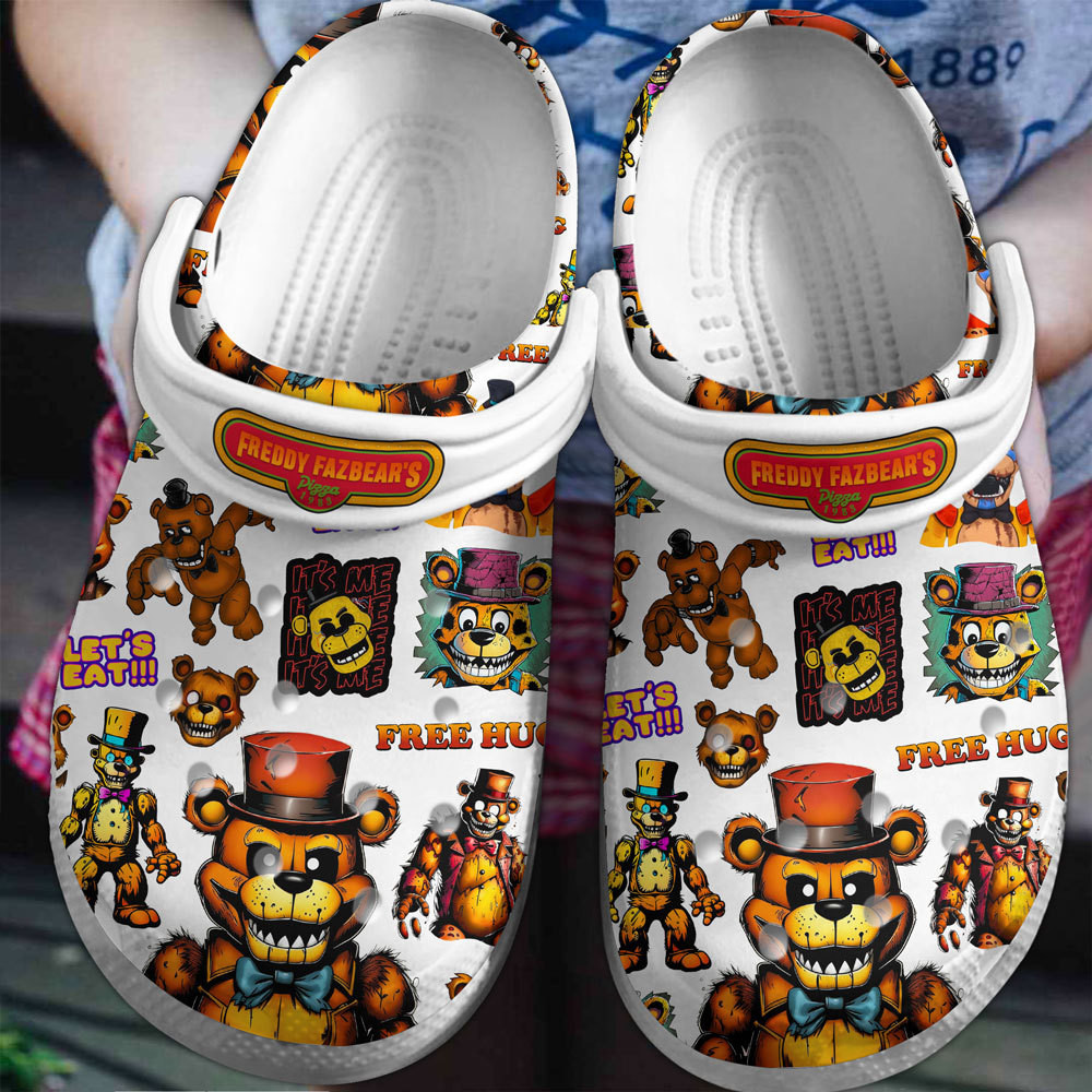 Five Nights At Freddy's Game Crocs Crocband Clogs Shoes Comfortable For Men Women and Kids