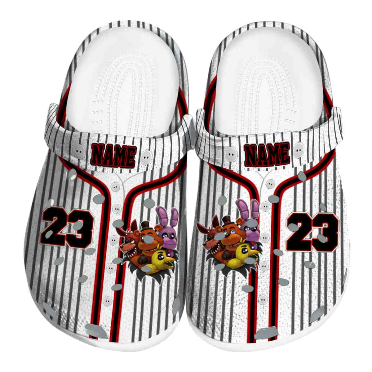 Five Nights At Freddy's Game Crocs Crocband Clogs Shoes Comfortable For Men Women and Kids