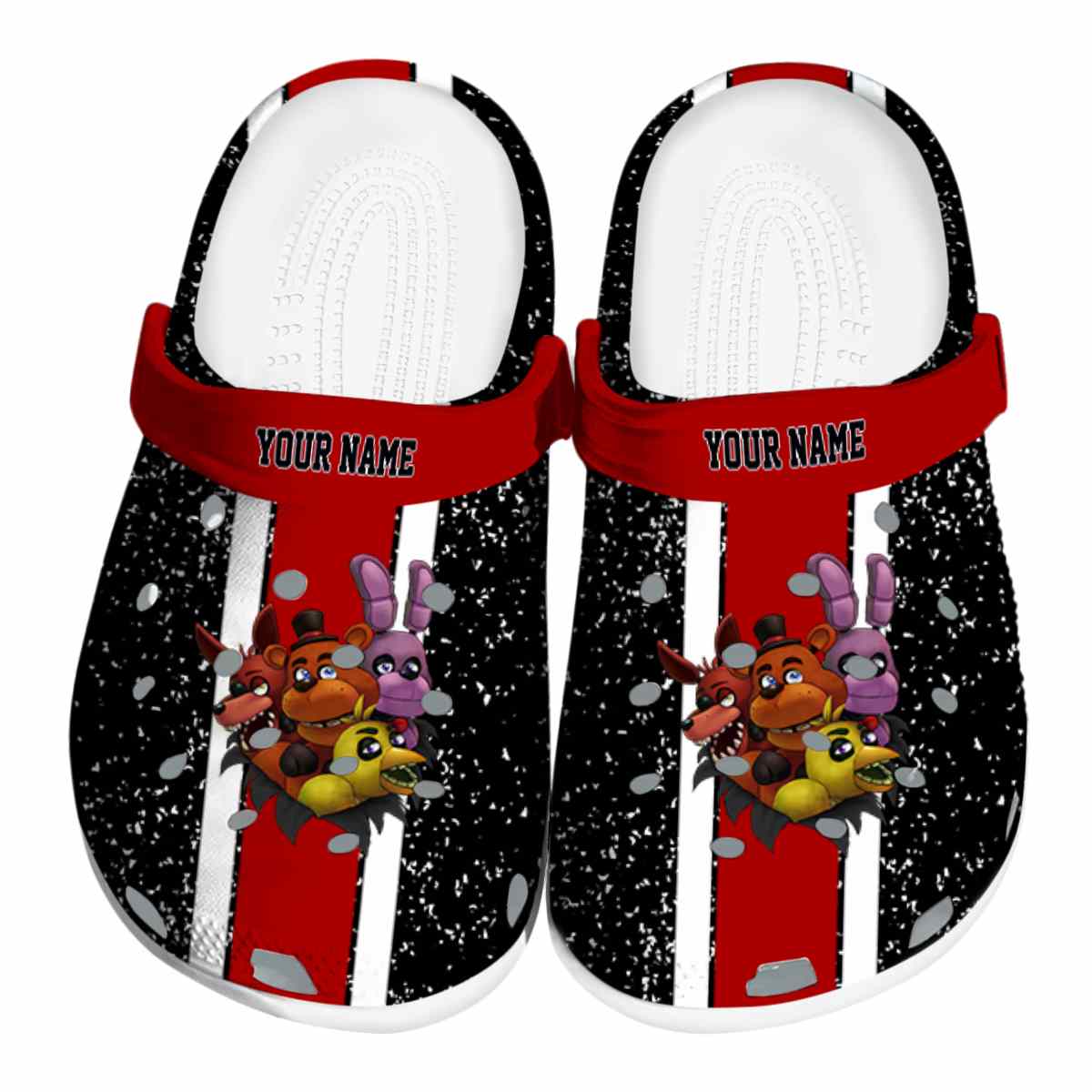 Five Nights At Freddy's Game Crocs Crocband Clogs Shoes Comfortable For Men Women and Kids