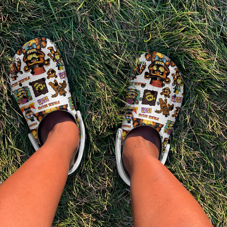 Five Nights At Freddy's Game Crocs Crocband Clogs Shoes Comfortable For Men Women and Kids - Image 2