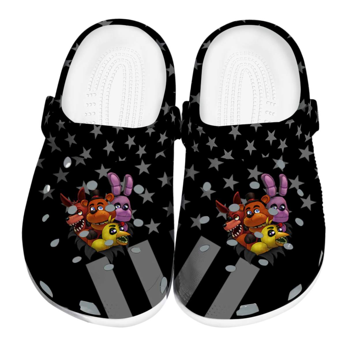 Five Nights At Freddy's Game Crocs Crocband Clogs Shoes Comfortable For Men Women and Kids