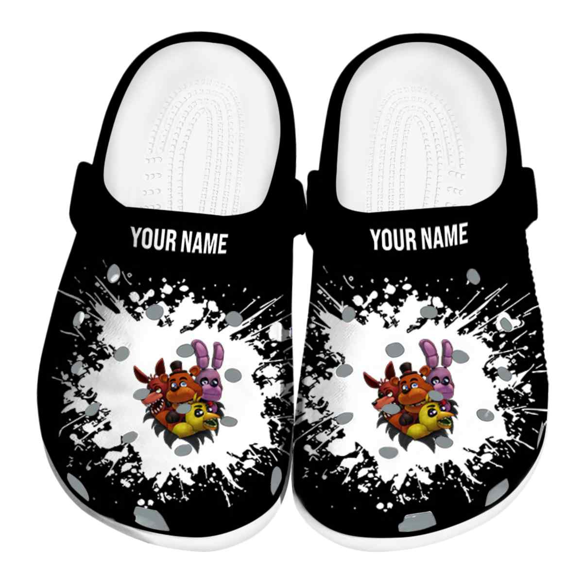 Five Nights At Freddy's Game Crocs Crocband Clogs Shoes Comfortable For Men Women and Kids