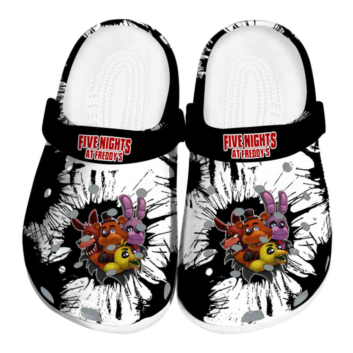 Five Nights At Freddy's Game Crocs Crocband Clogs Shoes Comfortable For Men Women and Kids