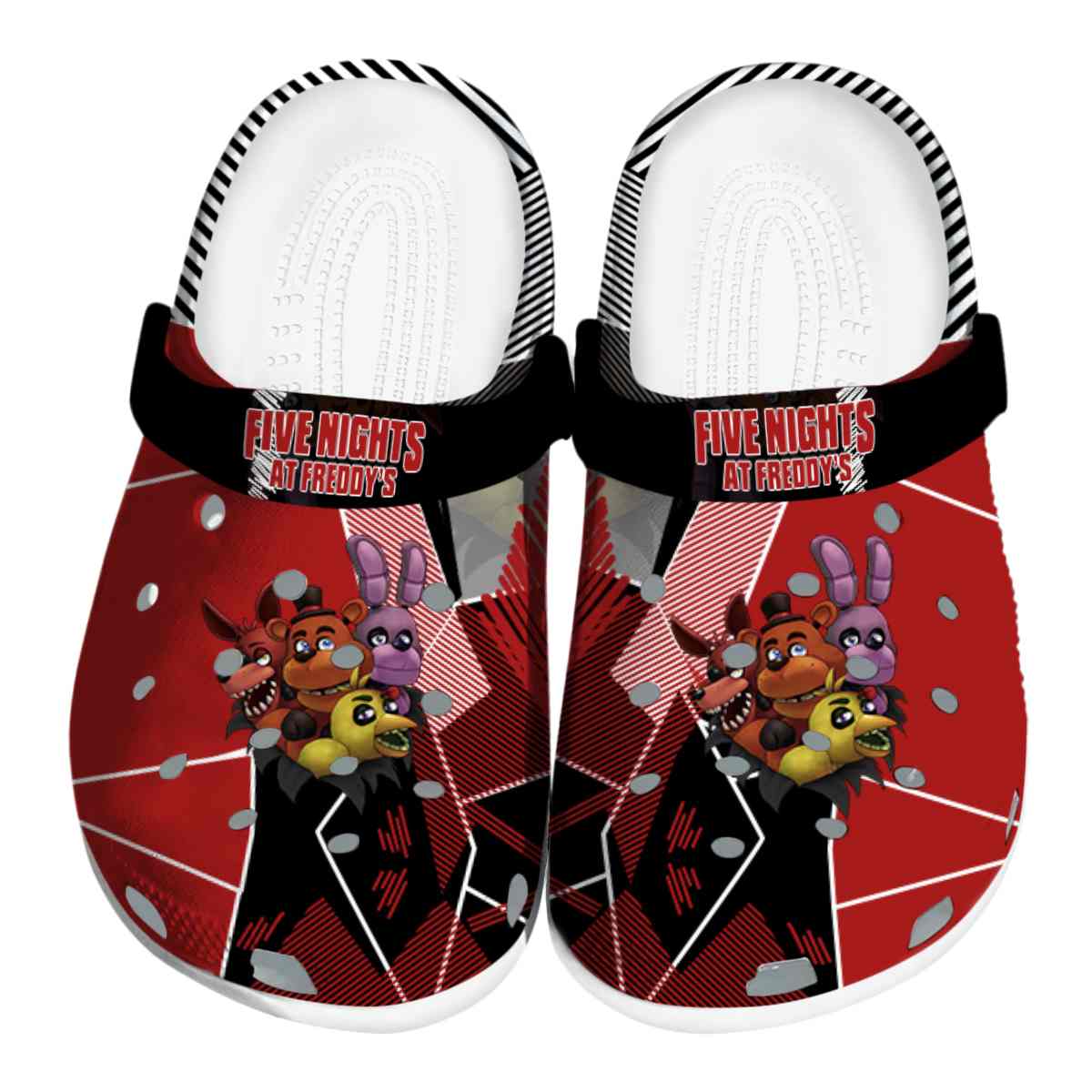 Five Nights At Freddy's Game Crocs Crocband Clogs Shoes Comfortable For Men Women and Kids