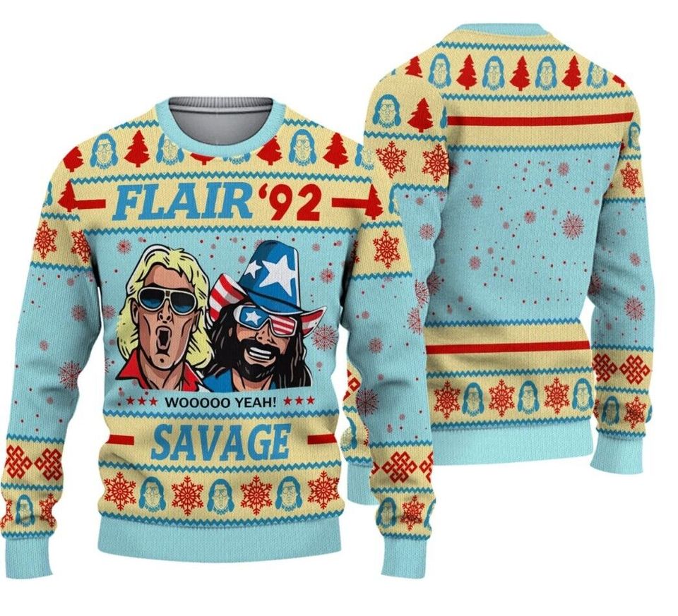 Flair 92 Savage Funny Christmas Ugly Sweater