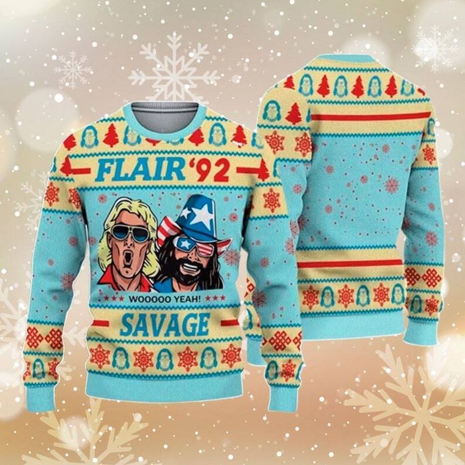 Flair 92 Savage Ugly Christmas Savage Ric Flair