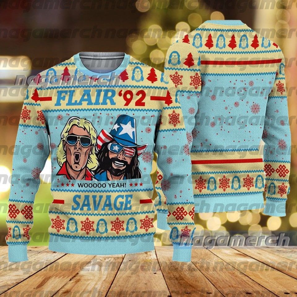 Flair 92 Savage Ugly Christmas Sweater