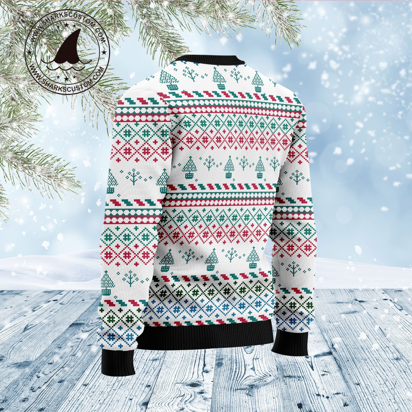 Flamingo Christmas Reunion Ugly Christmas Sweater Adult 3D Funny Matching for family - Image 2