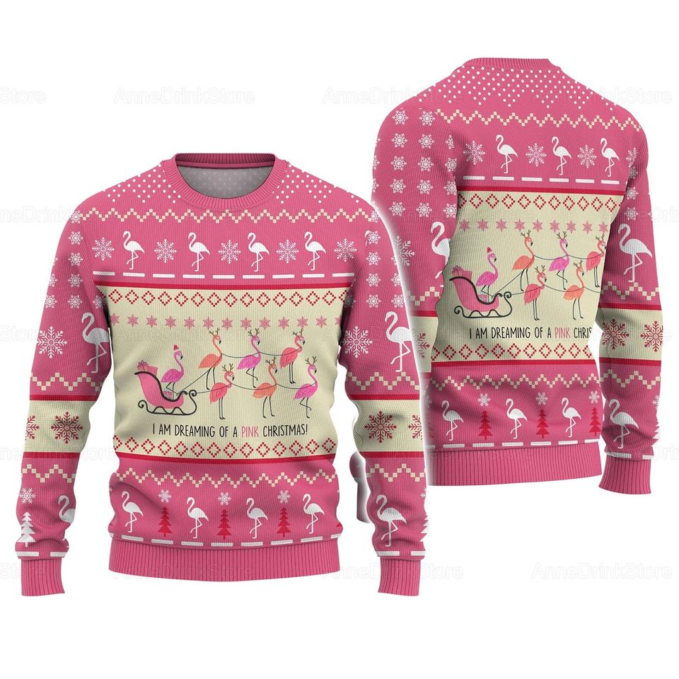 Flamingo Christmas Sweater