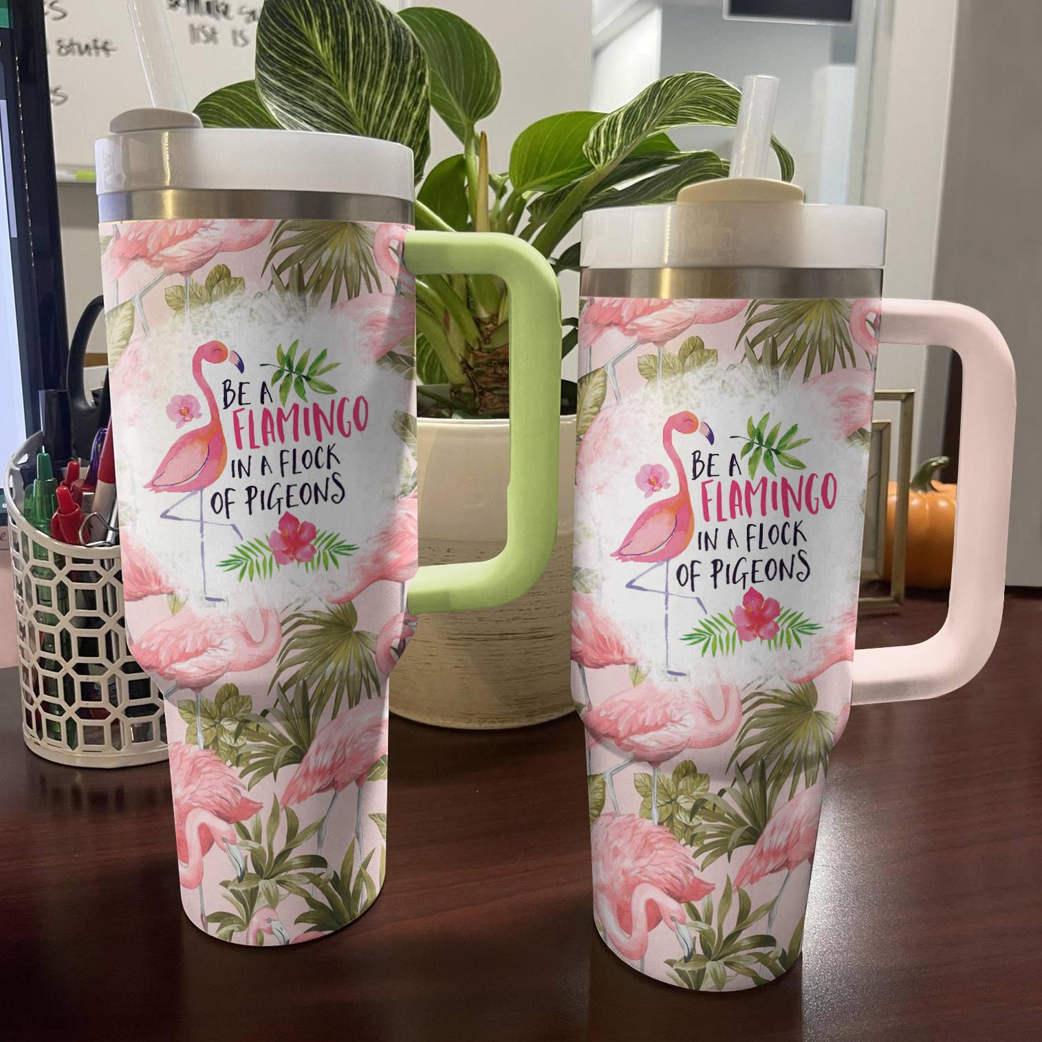 Flamingo Quote Custom Stanley Cup 40 oz 30 oz Tumbler With HandleTVC2301795 - Image 4