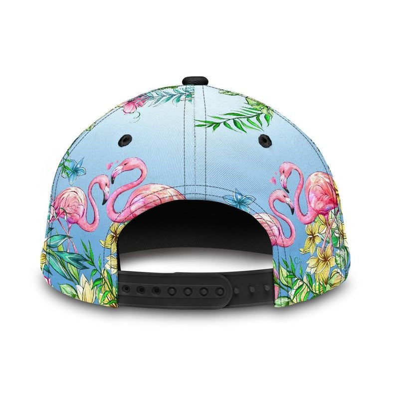 Flamingo Tropical Pattern Hat Classic Cap 3D Skull Cap, Gift For Him, Human Cap, Trending Cap, American Cap Trucker Hats Custom Hats Gifts For Men & Women