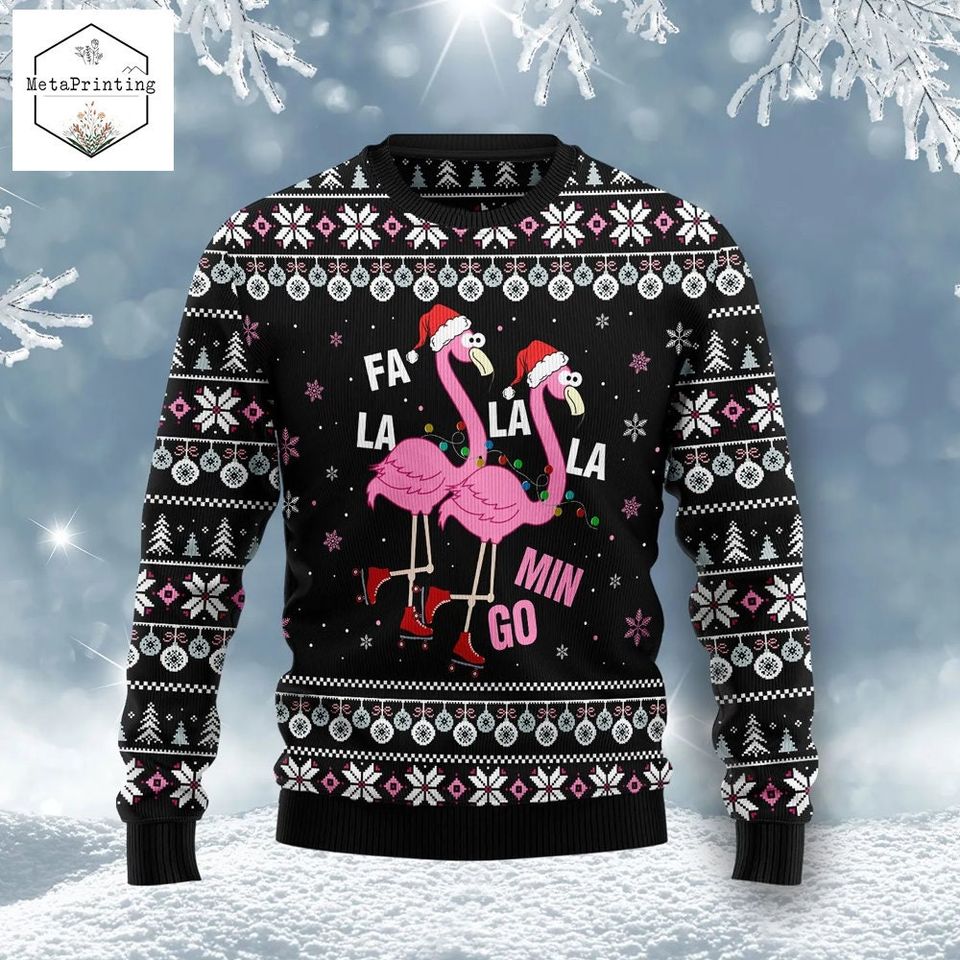 Flamingo Ugly Christmas Sweater - Fun Holiday Wear