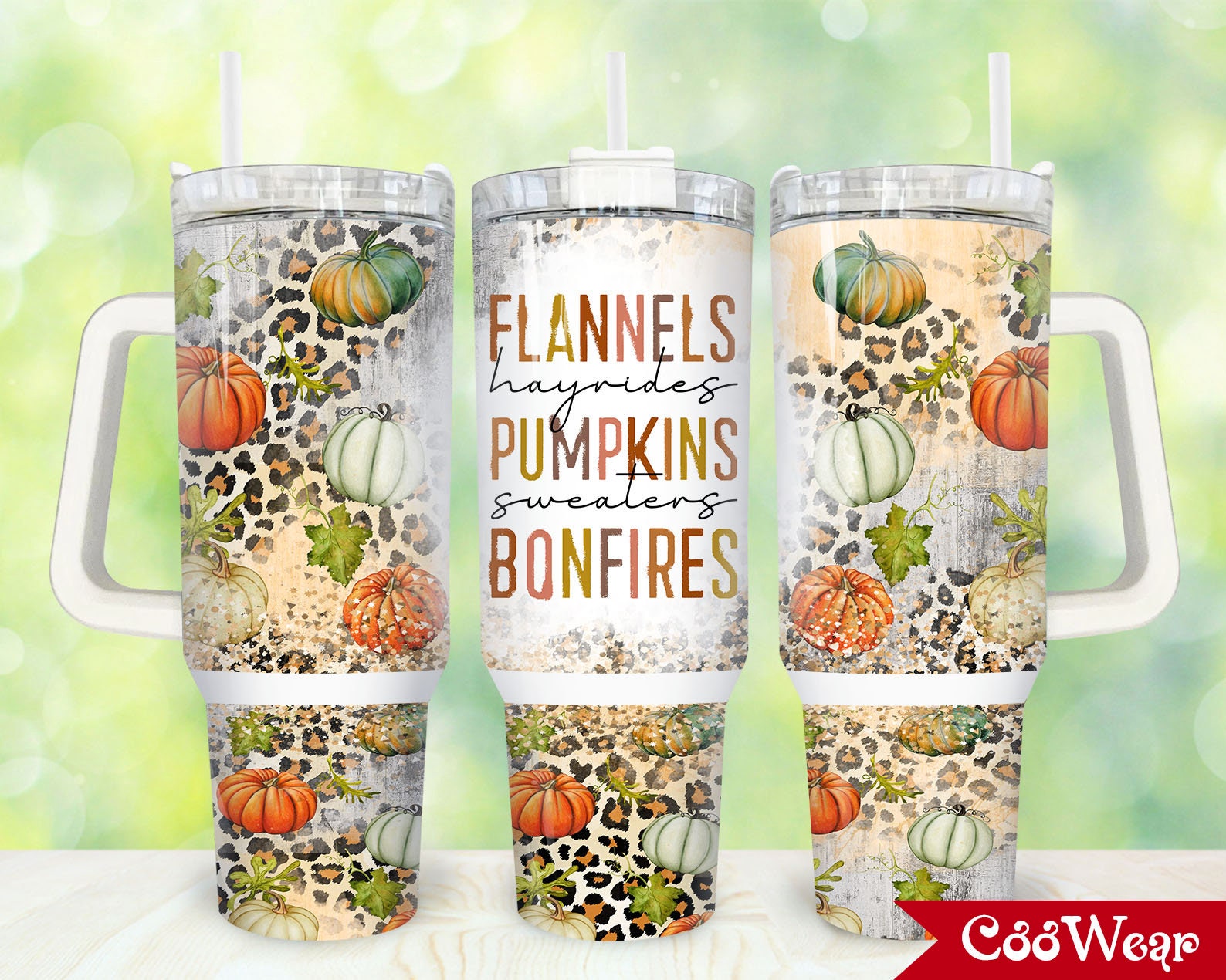 Flannels Hayrides Pumpkins Custom Stanley Cup 40 oz 30 oz Tumbler With HandleTVC2301866