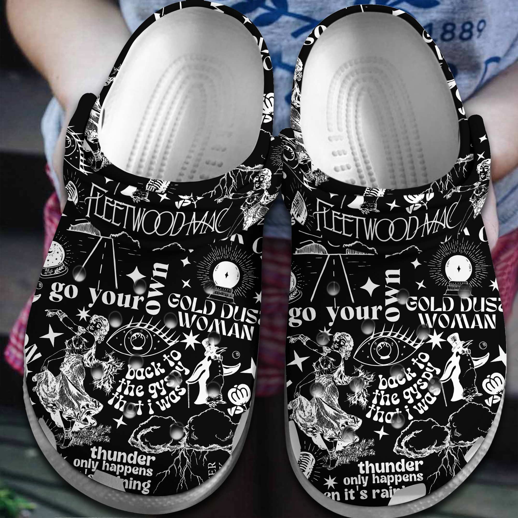 Fleetwood Mac Band Music Crocs Crocband Clogs Shoes Comfortable For Men Women and Kids