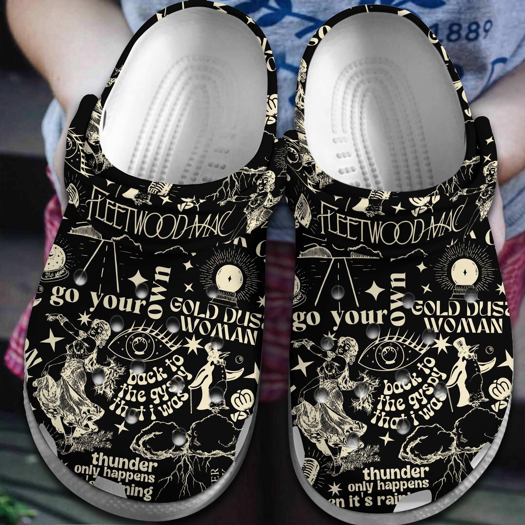 Fleetwood Mac Band Music Crocs Crocband Clogs Shoes Comfortable For Men Women and Kids