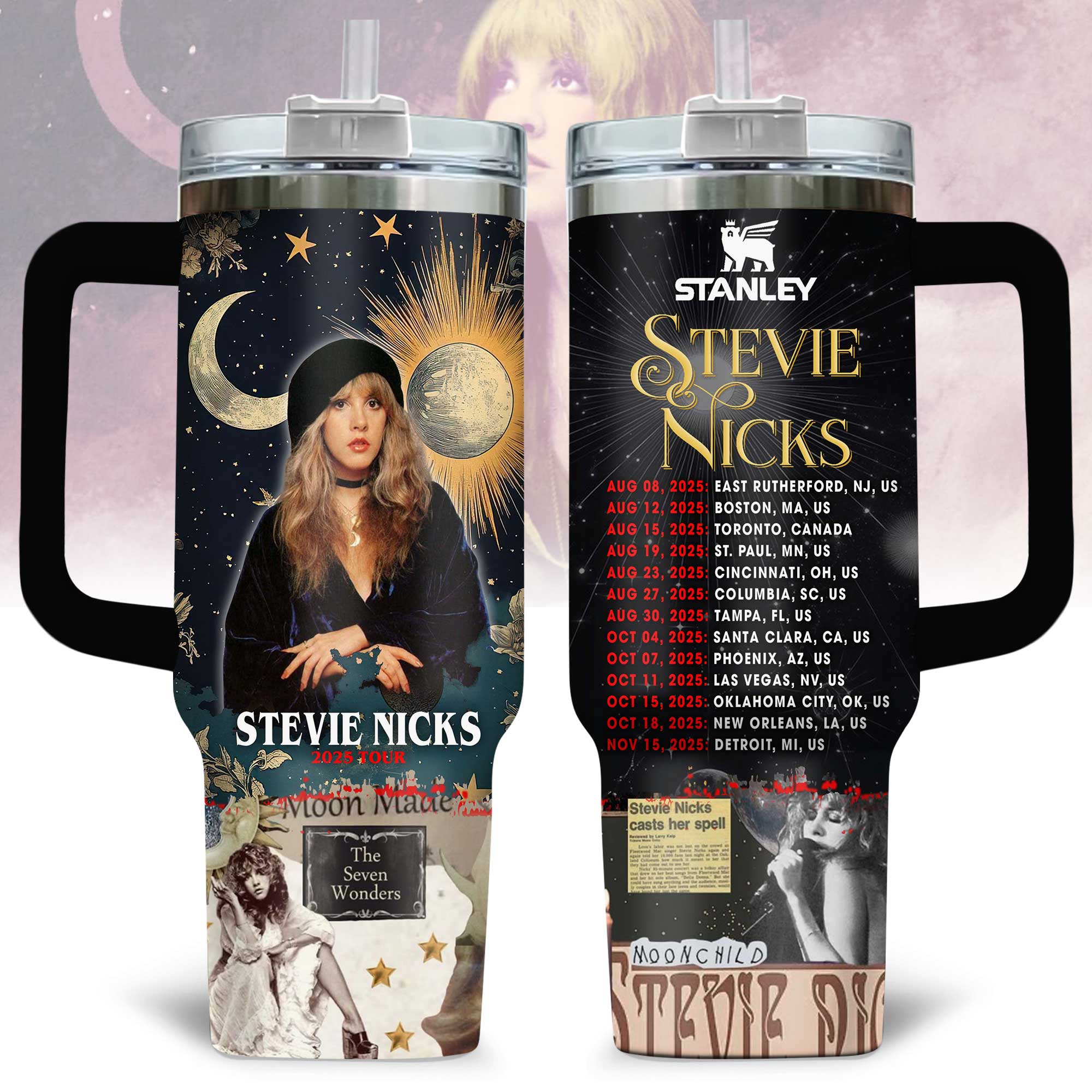 Fleetwood Mac Music Custom Stanley Cup 40 oz 30 oz Tumbler With HandleTVC2301177 - Image 2