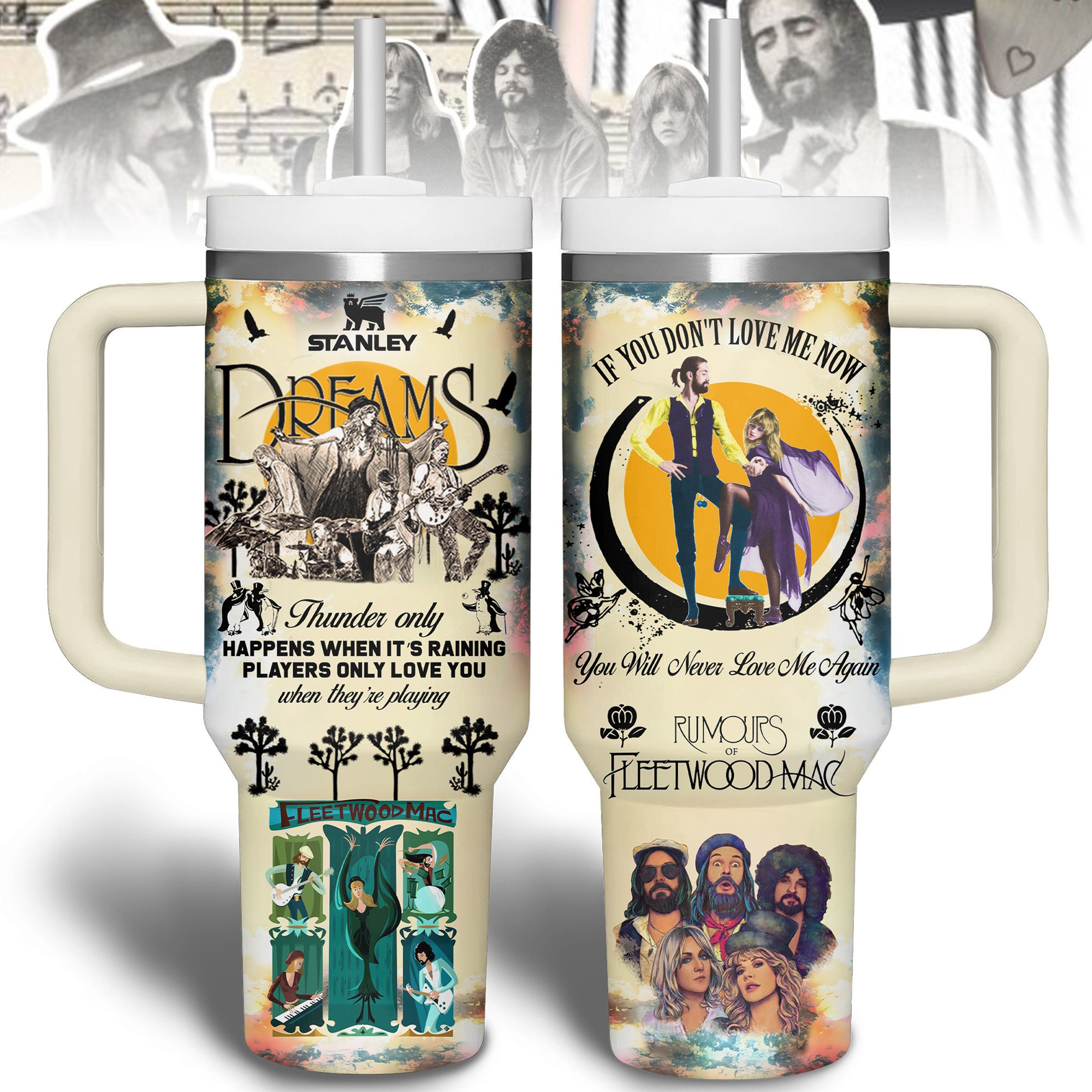Fleetwood Mac Music Custom Stanley Cup 40 oz 30 oz Tumbler With HandleTVC2301191