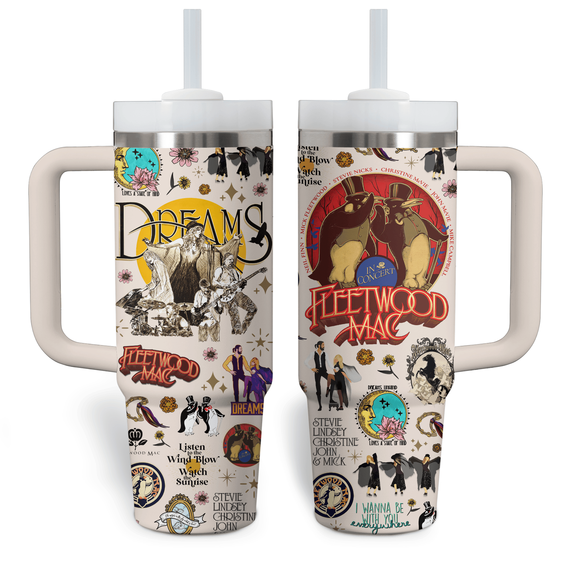 Fleetwood Mac Music Custom Stanley Cup 40 oz 30 oz Tumbler With HandleTVC2301766