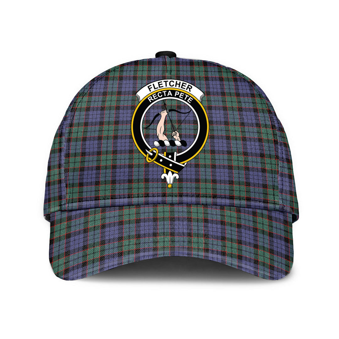 Fletcher Modern Tartan Baseball Cap, Tartan Plaid Cap with Family Crest K23 Trucker Hats Custom Hats Gifts For Men & Women