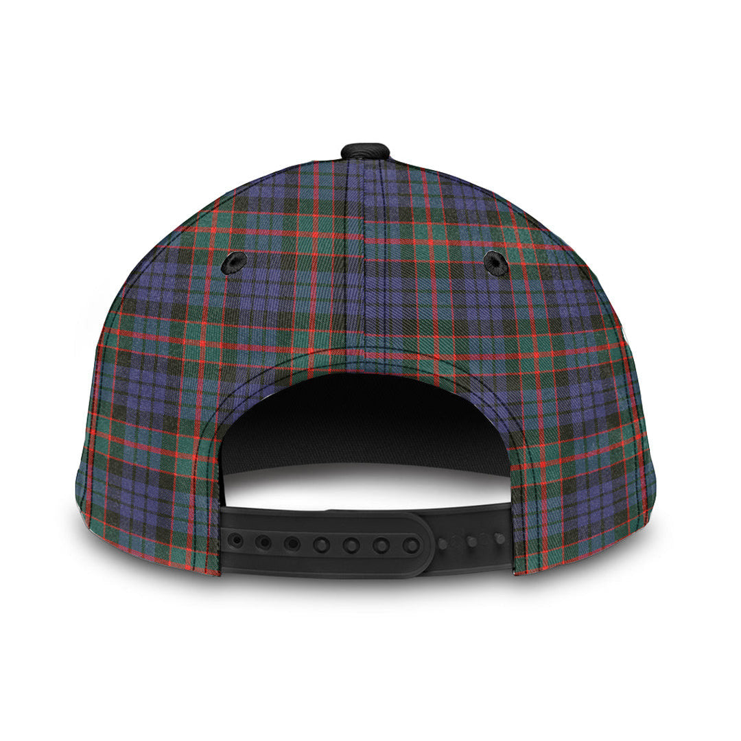 Fletcher of Dunans Tartan Baseball Cap, Tartan Plaid Cap with Family Crest K23 Trucker Hats Custom Hats Gifts For Men & Women