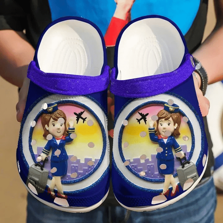 Flight Attendant Awesome Missions Classic Clogs Shoes