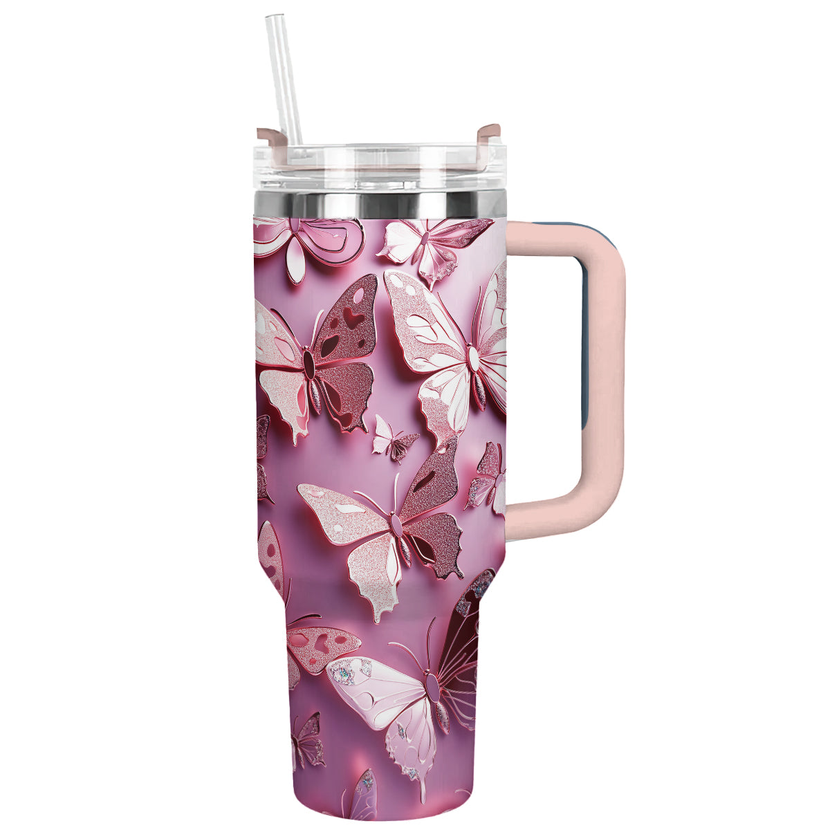 Floating Butterfly Custom Stanley Cup 40 oz 30 oz Tumbler With HandleTVC2301291