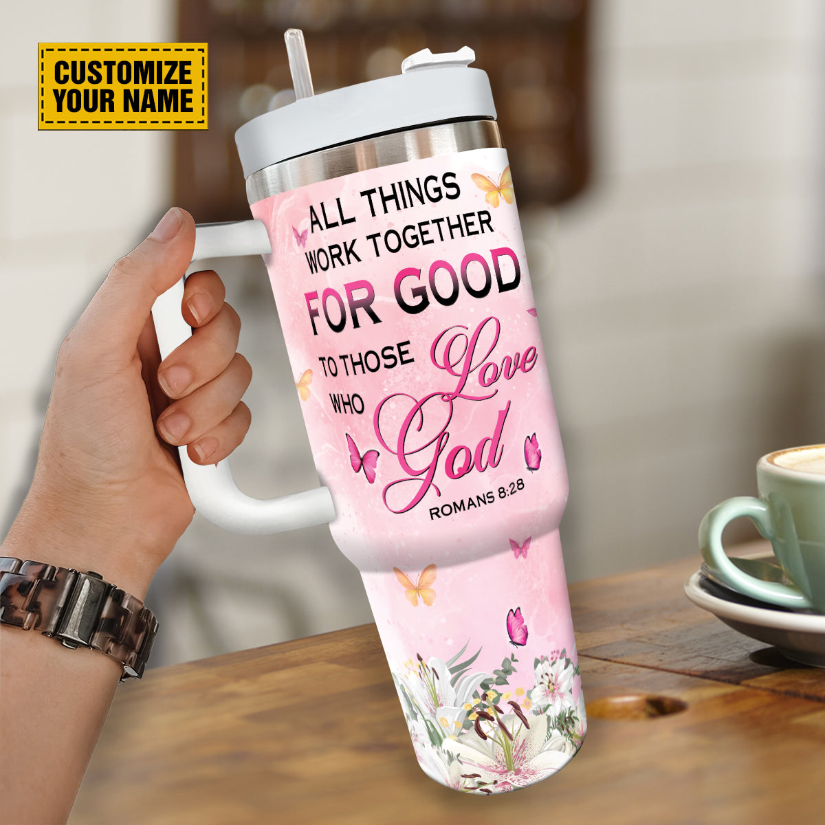 Floral Butterfly God Custom Stanley Cup 40 oz 30 oz Tumbler With HandleTVC2301693 - Image 4