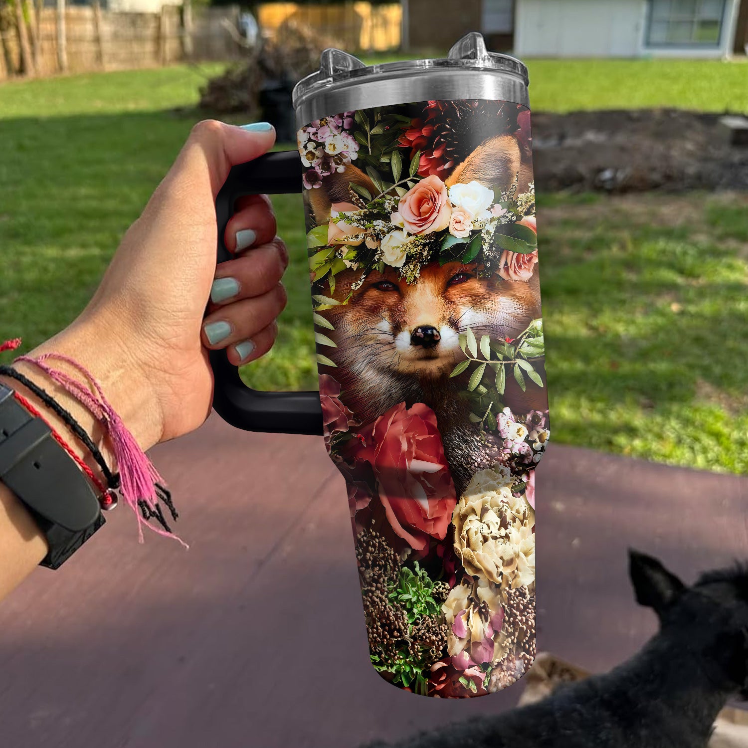 Floral Fox Custom Stanley Cup 40 oz 30 oz Tumbler With HandleTVC2301729