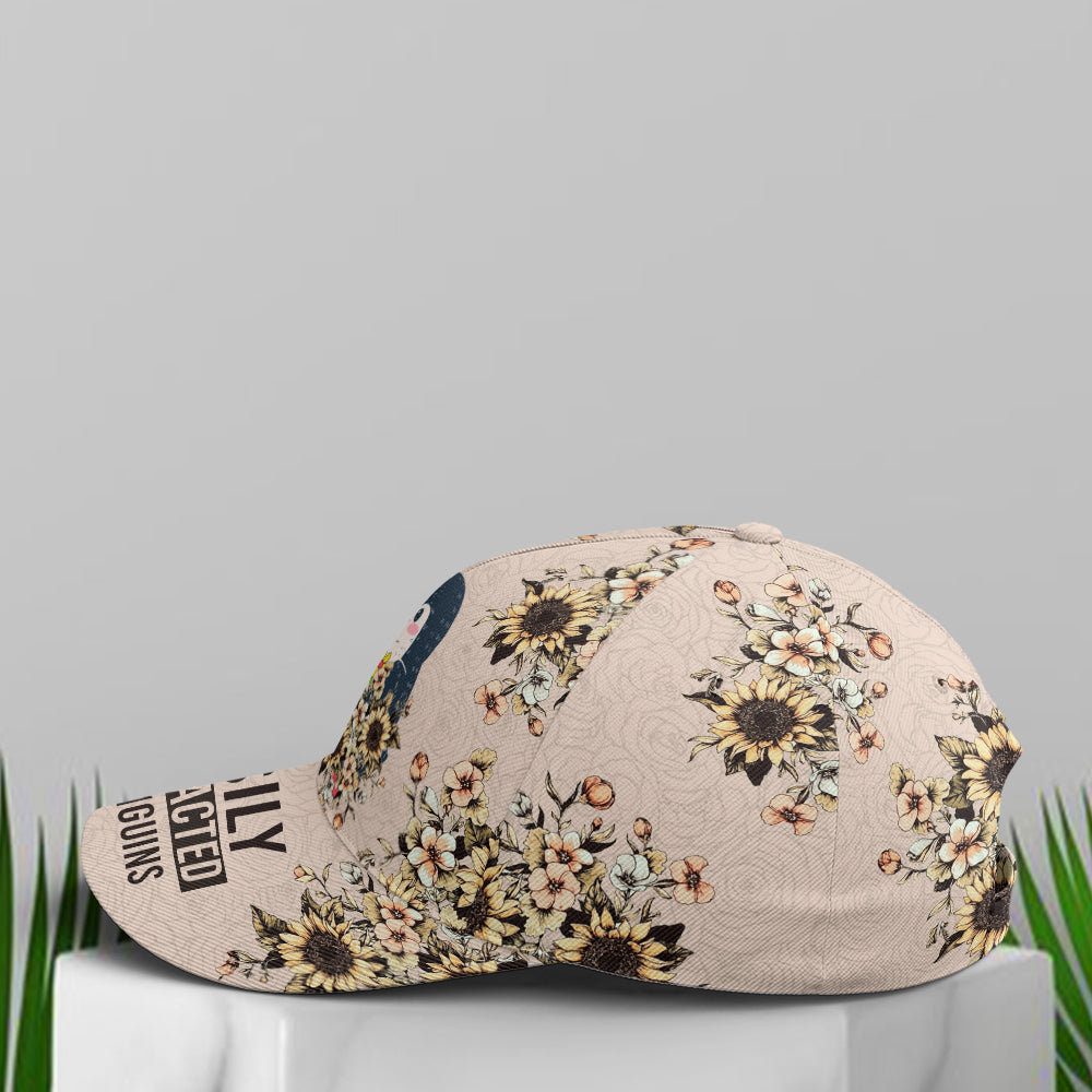 Floral Penguin Vintage Baseball Cap Trucker Hats Custom Hats Gifts For Men & Women