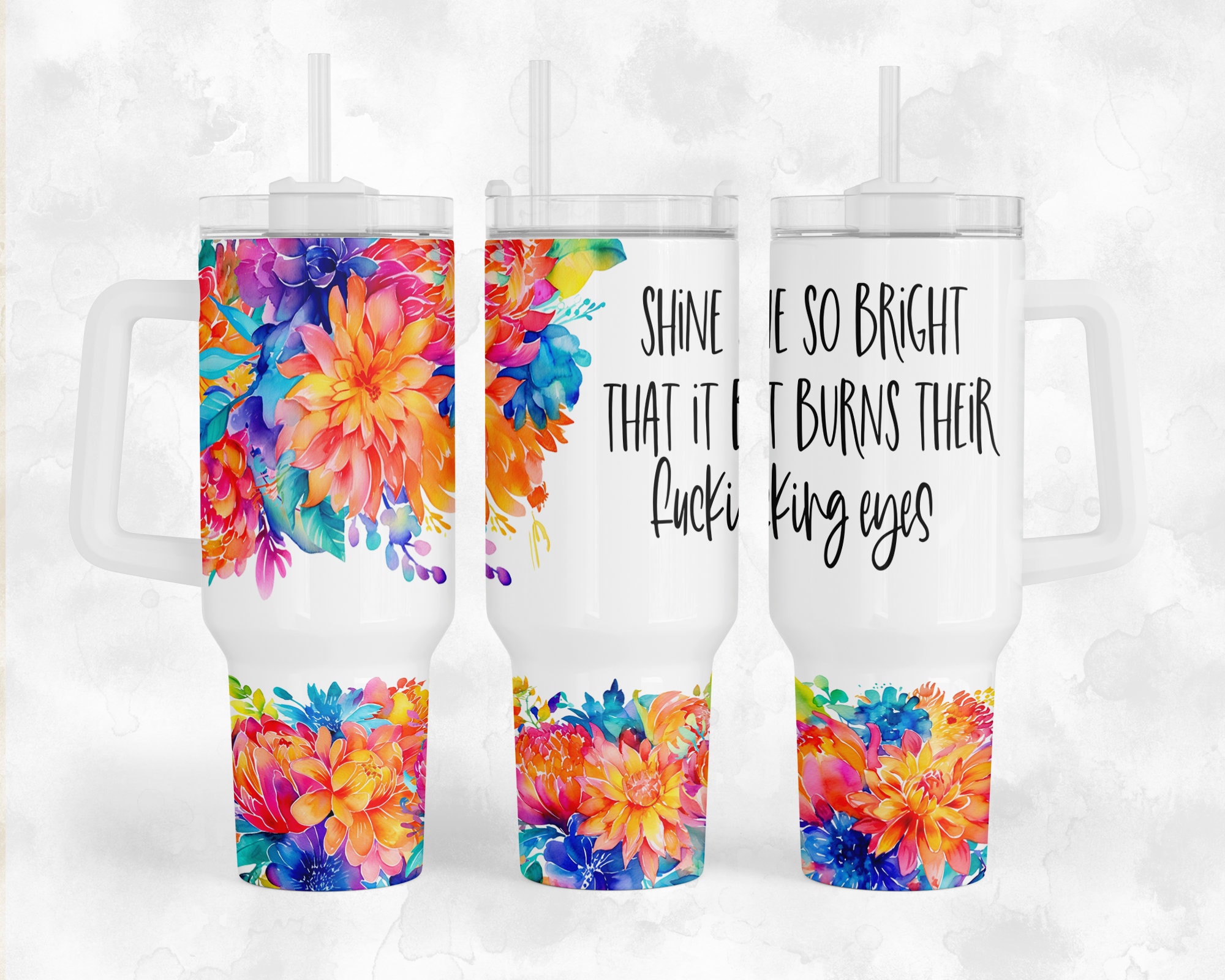 Floral Savage Self Love Quote Custom Stanley Cup 40 oz 30 oz Tumbler With HandleTVC2301165
