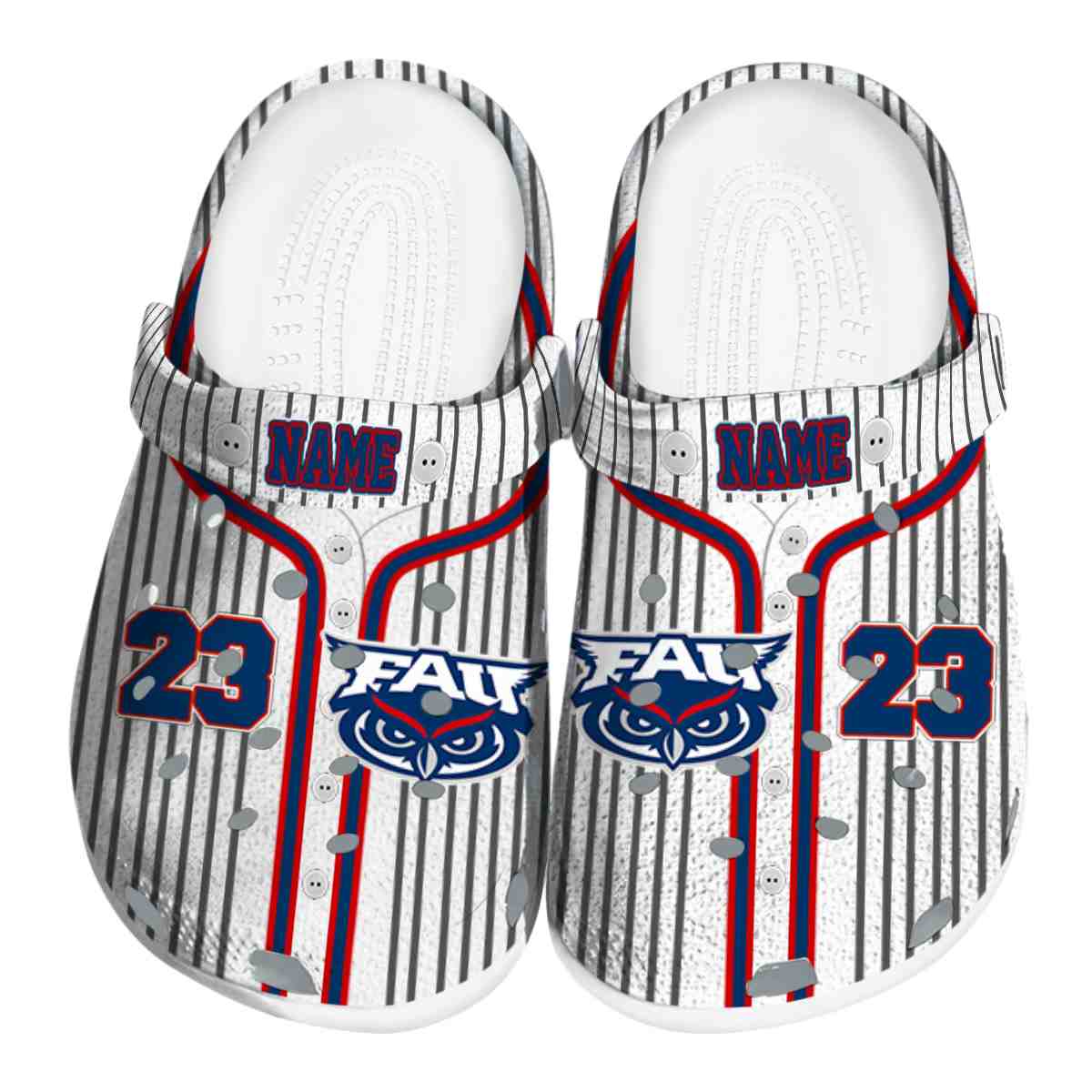 Florida Atlantic Owls NCAA Sport Crocs Crocband Clogs Shoes Comfortable For Men Women and Kids