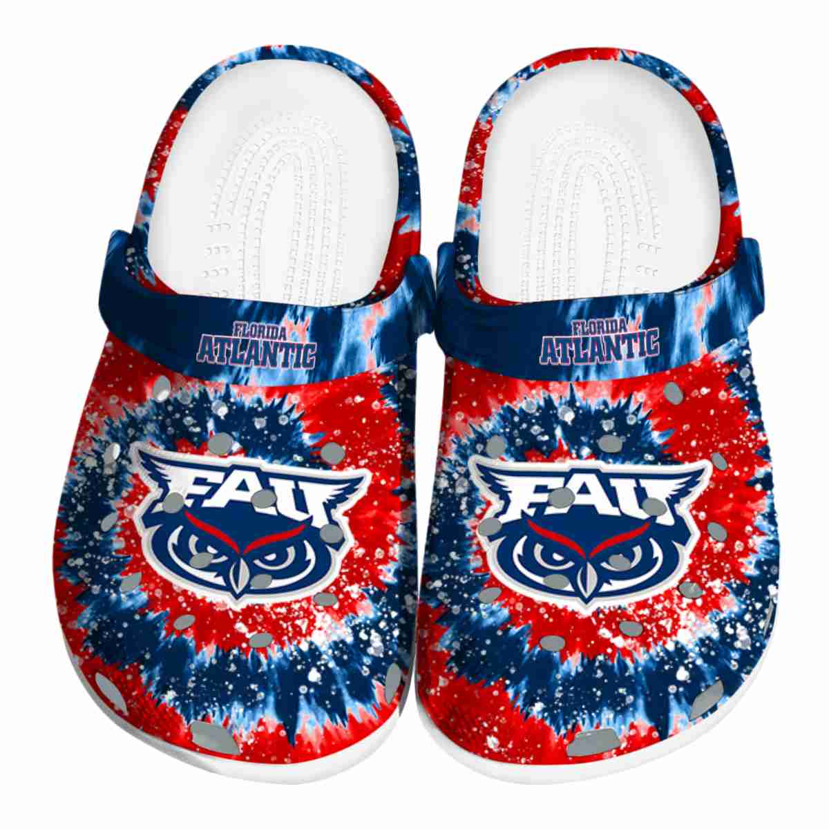 Florida Atlantic Owls NCAA Sport Crocs Crocband Clogs Shoes Comfortable For Men Women and Kids