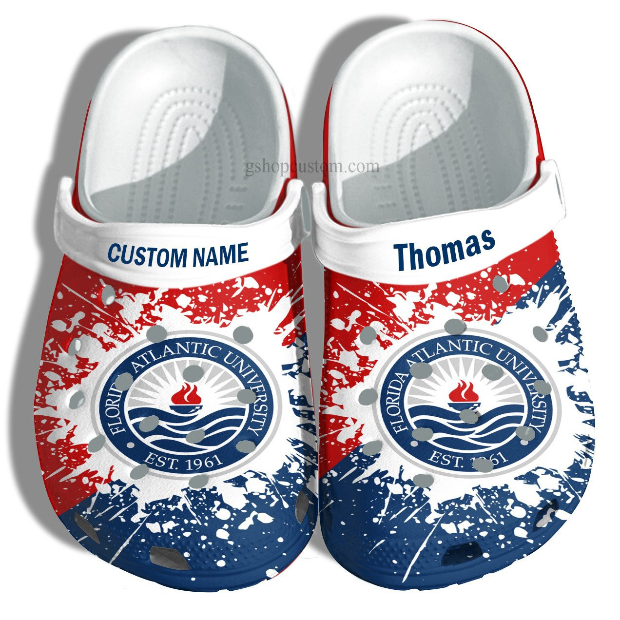 Florida Atlantic University Graduation Gifts Croc Shoes Customize- Admission Gift Shoes