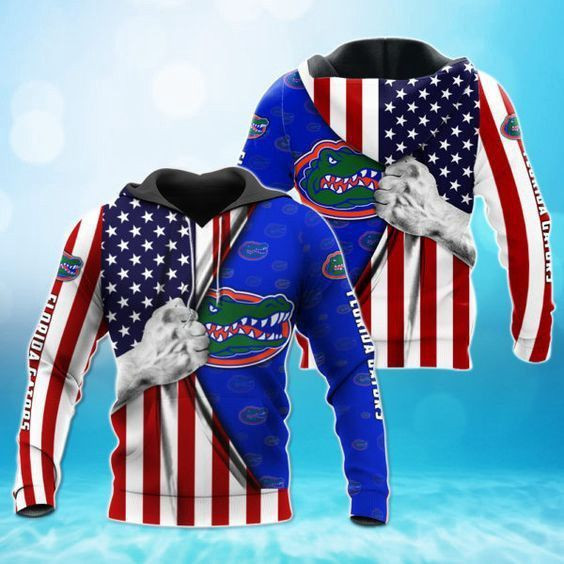 Florida Gators American Flag 3D All Over Print Hoodie, Zip Hoodie