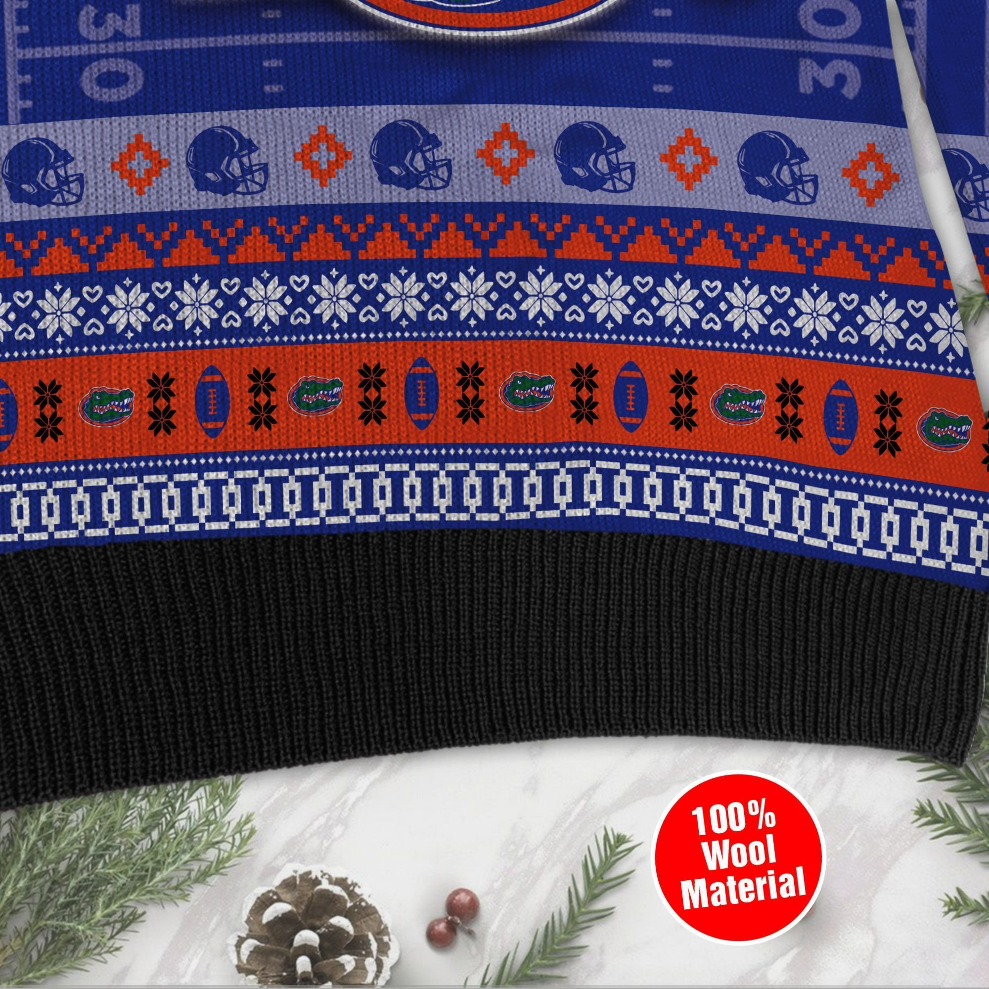 Florida Gators Custom Name & Number Personalized Ugly Christmas Sweater Adult 3D Funny Matching for family - Image 4