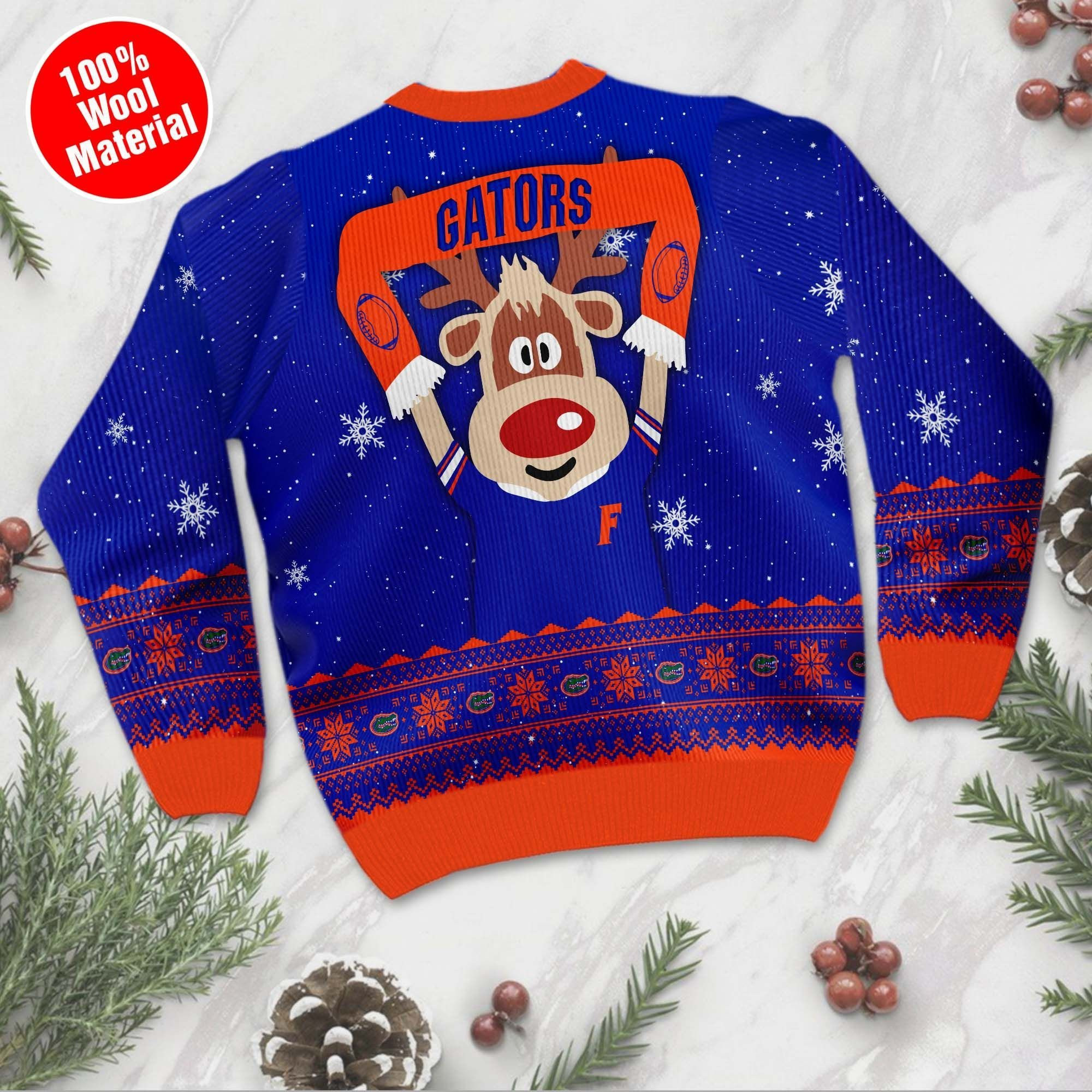 Florida Gators Funny Ugly Christmas Sweater Adult 3D Funny Matching for family - Image 3